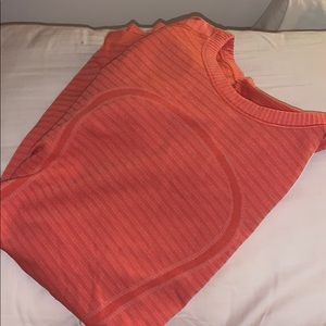 Long sleeve Swiftly Tee Lululemon orange